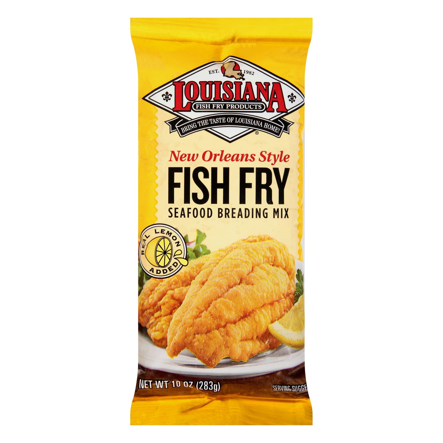Louisiana Fish Fry Mix Fish Fry Lemon Norln Style 10 oz (Pack of 12)