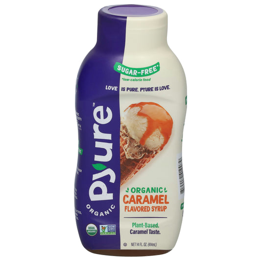 Pyure Syrup Sugar Free Caramel Organic 14 fl oz (Pack of 6)
