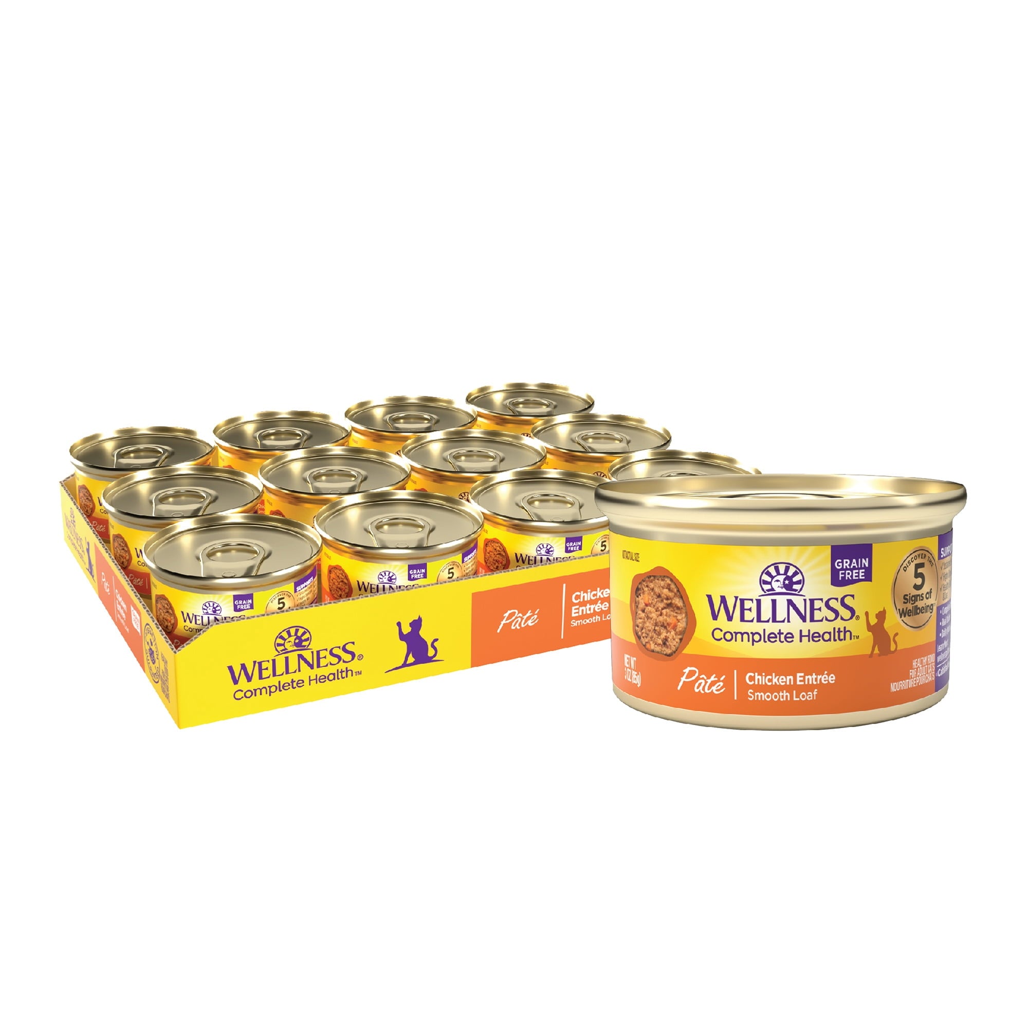 WELLNESS (Pack Of 12) Wellness Cat Food Chicken 3 Oz