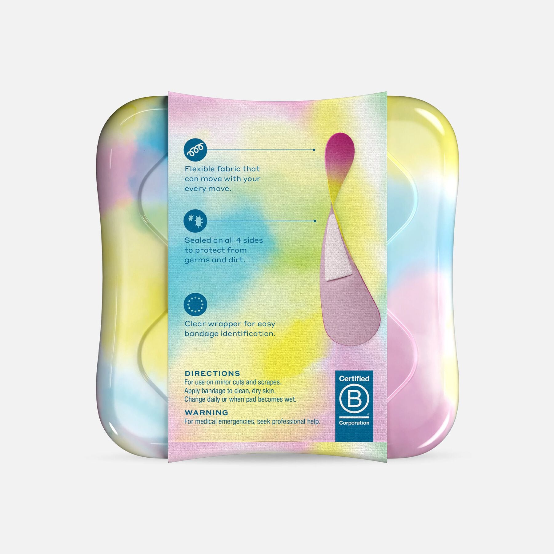 WELLY (Pack Of 8) Welly Bandages Colorwash Bravery Badges 48 Each