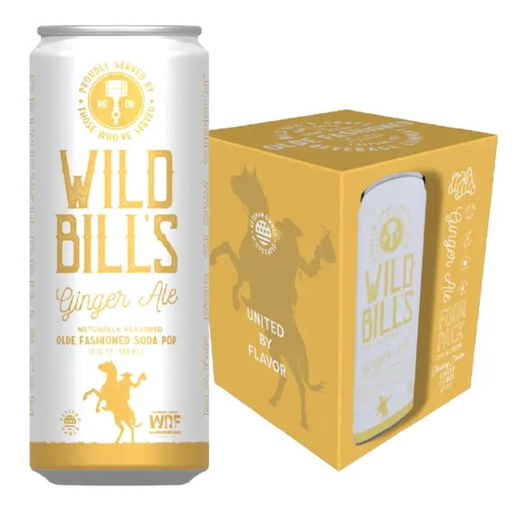 WILD BILLS CRAF (Pack Of 6) Wild Bills Craft Soda Soda Ginger Ale 4-Pack 48 Fl Oz (24 Cans)