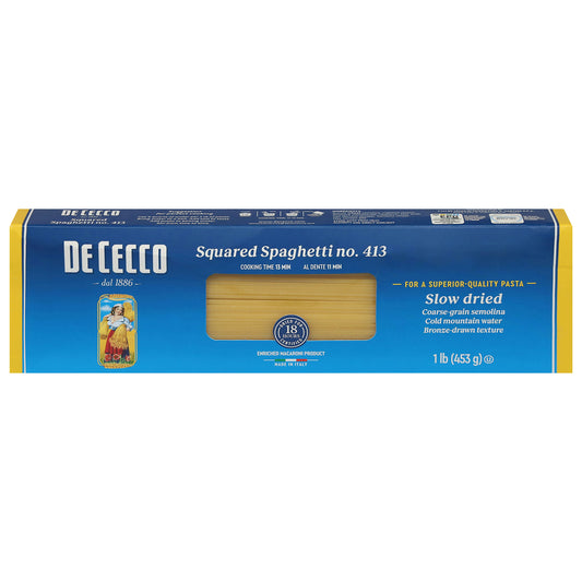 De Cecco Pasta Squared Spaghetti 16 Oz Pack of 20