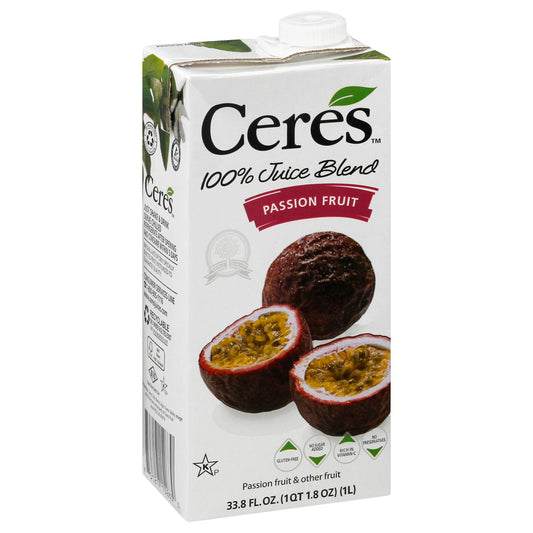 Ceres Juice Passion Fruit 33.8 Fo Pack of 12