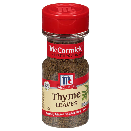 Mc Cormick Spice Thyme Leaves Whole 0.75 Oz Pack of 6