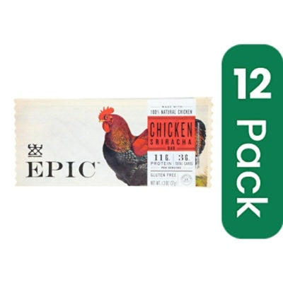 Epic - Bar Chicken Sriracha - 1.3 oz (Pack of 12)