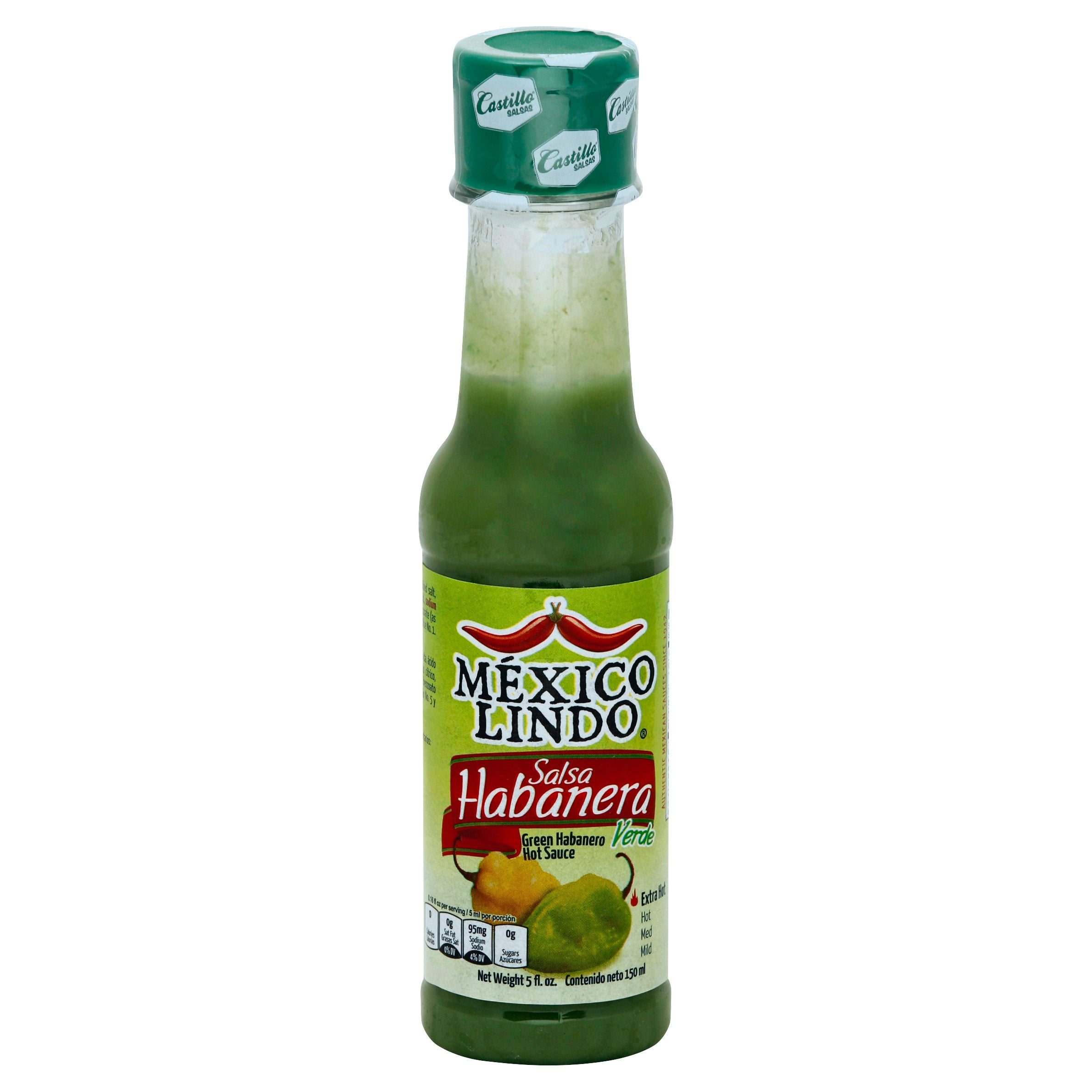 Castillo Salsa Habanera Green Extra Hot Bottle