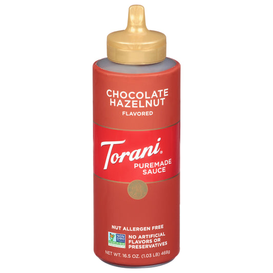 Torani Sauce Chocolate Hazelnut 16.5 Oz (Pack of 4)