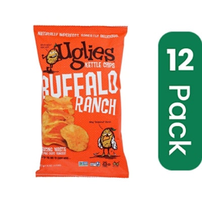 Uglies - Potato Chips Buffalo Ranch 6 oz (Pack of 12)