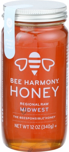 Bee Harmony Regional Midwest Honey - 12 Ounce (Pack of 6)