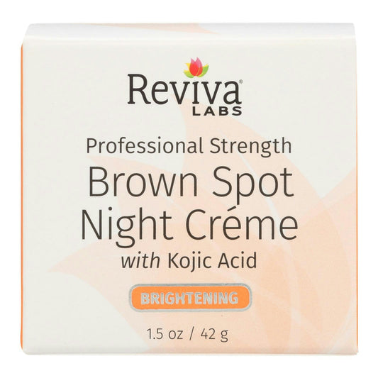 Reviva Labs - Brown Spot Night Cream with Kojic Acid - 1 oz (Pack of 3)
