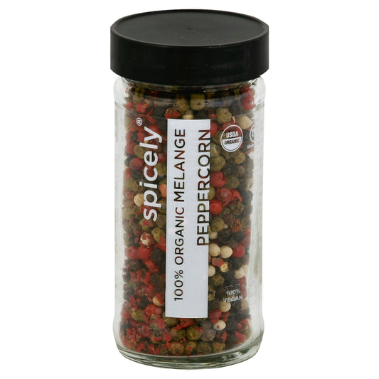 Spicely Organics Spice Peppercorn Melange Jar 1.6 Oz Pack of 3