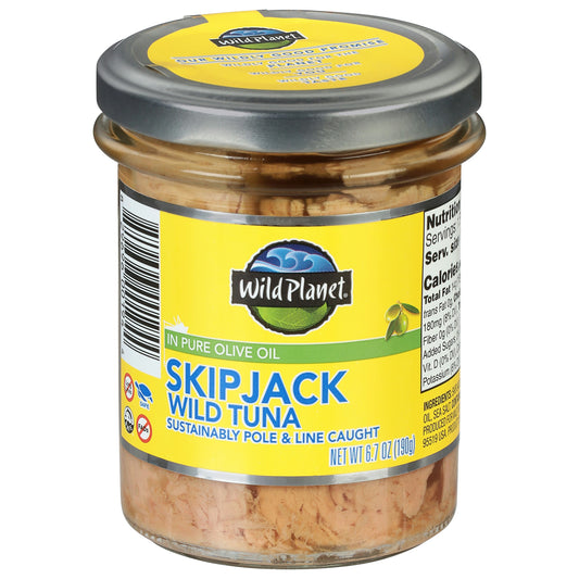 Wild Planet Tuna Olive Oil Jar 6.7 Oz Pack of 6