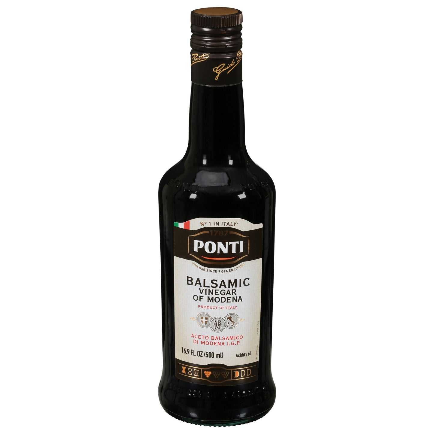 Ponti Balsamic Vinegar Of Modena 16.9 Fl Oz (Pack of 6)