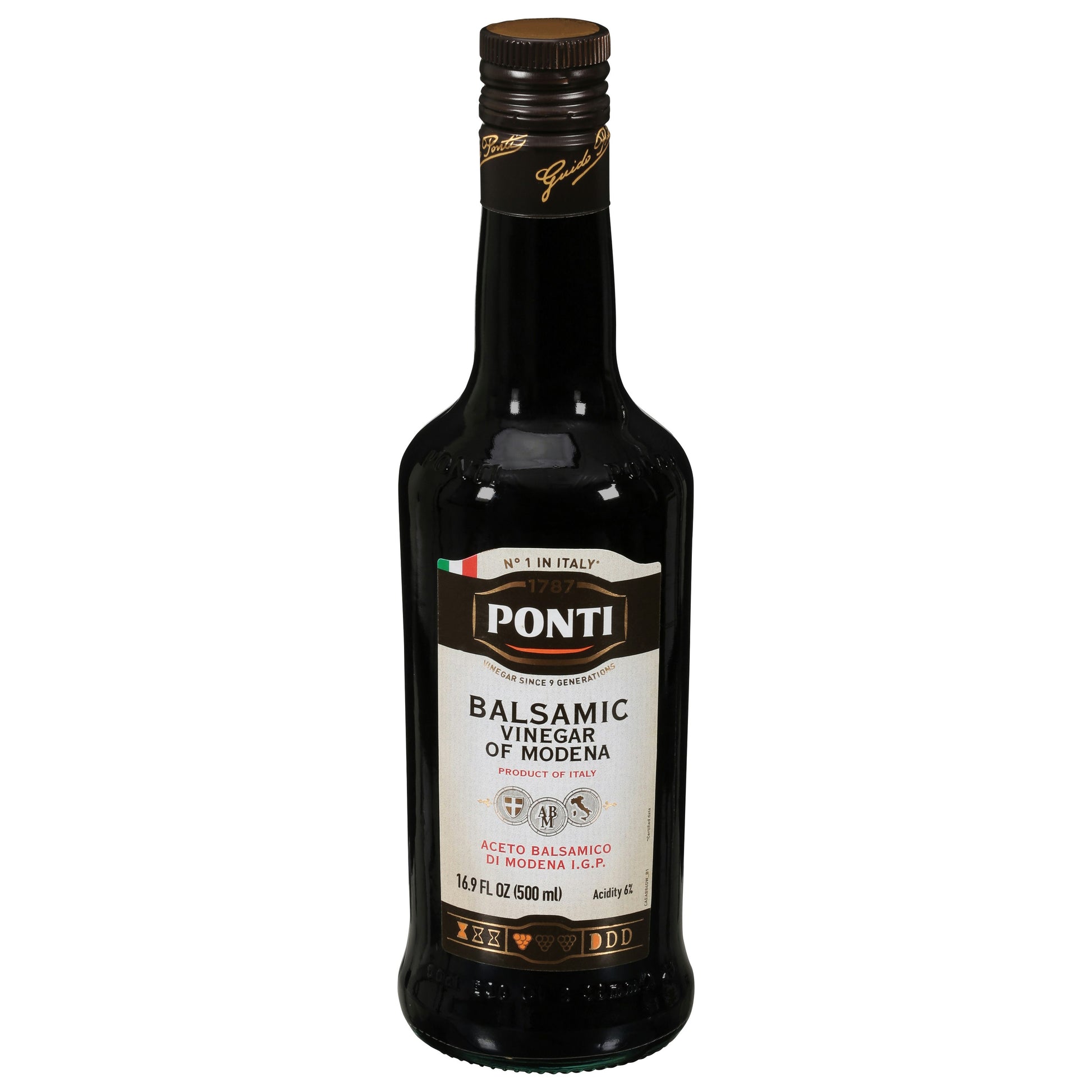 Ponti Balsamic Vinegar Of Modena 16.9 Fl Oz (Pack of 6)