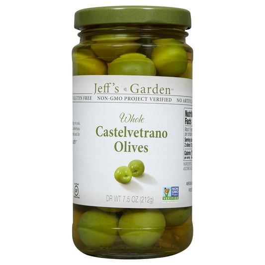Jeffs Garden Olive Castelvetrano Natural 7.5 oz (Pack of 6)