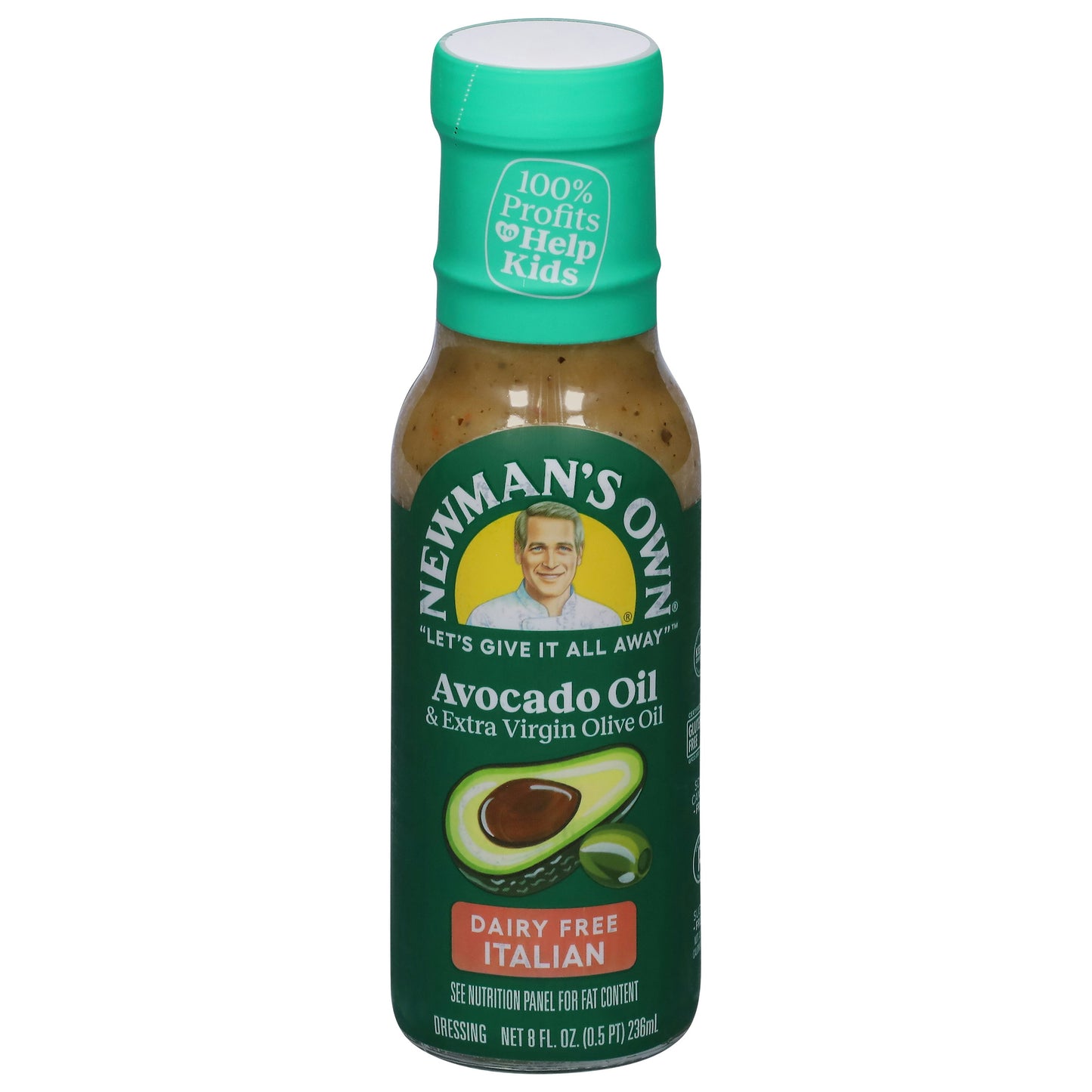 Newmans Own Dressing Olive Oil Italian Avocado 8 Oz (Pack of 6)