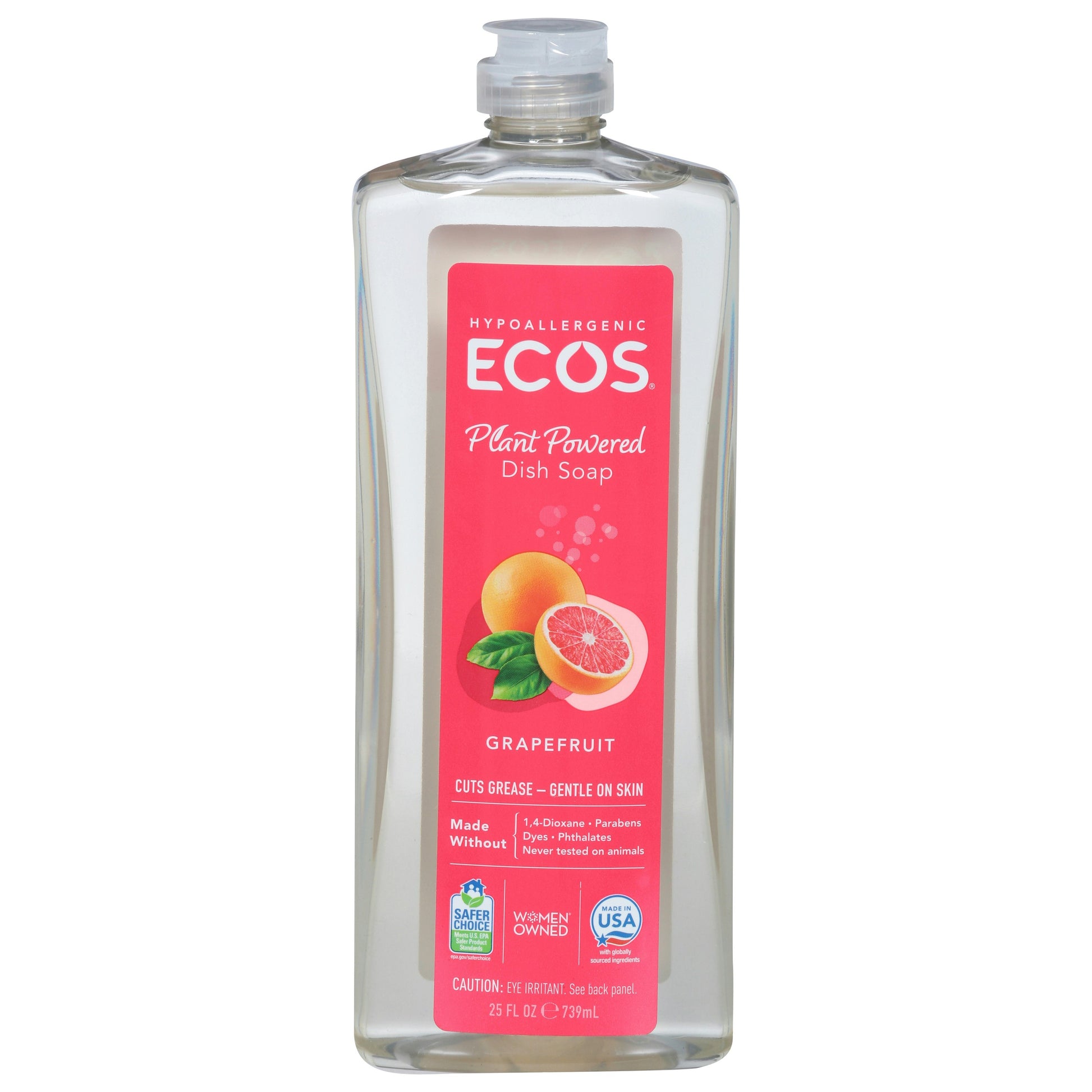Ecos Dishmate Grapefruit 25 Oz Pack of 6