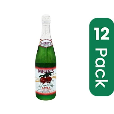 Meiers Juice Sparkling Apple 25.4 FO (Pack of 12)