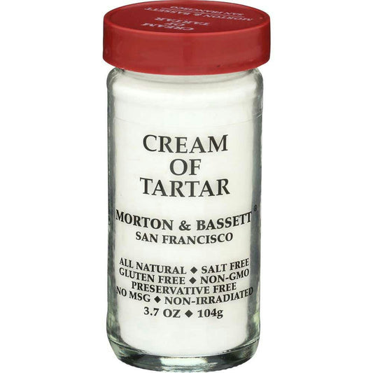 Morton and Bassett Cream Of Tartar Seasoning 3.7 Oz Pack of 3