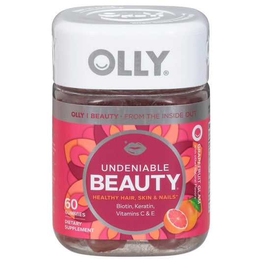 Olly Beauty Undeniable Gummy 60 Ea (Pack of 3)