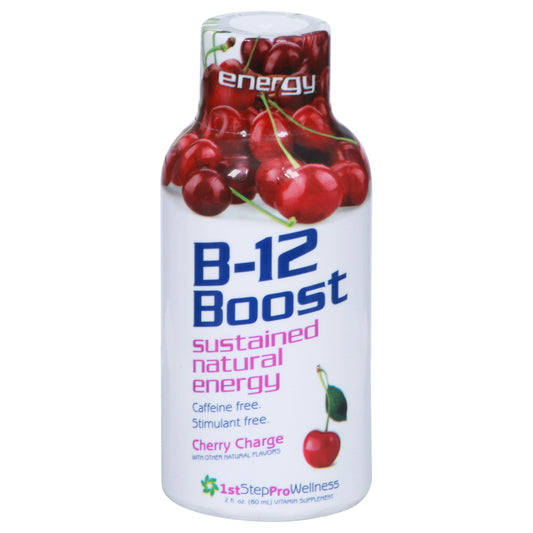 1St Step For Energy Vitamin B12 Liquid Cherry Charge 2 oz (Pack of 12)