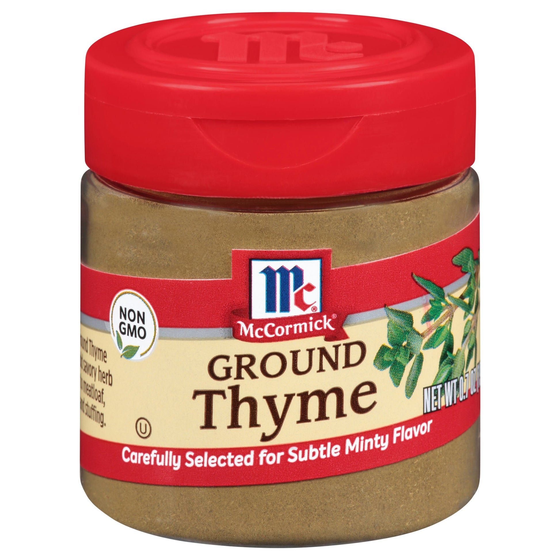 Mc Cormick Spice Thyme Ground 0.7 Oz Pack of 6