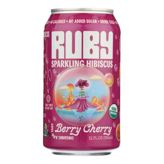 Ruby Water Hibiscus Sparkling Berry Cherry 12 Fo Pack of 12