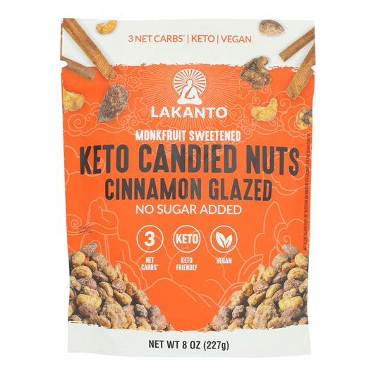 Lakanto - Nuts Keto Cinnamon Glazed 8 oz (Pack of 12)