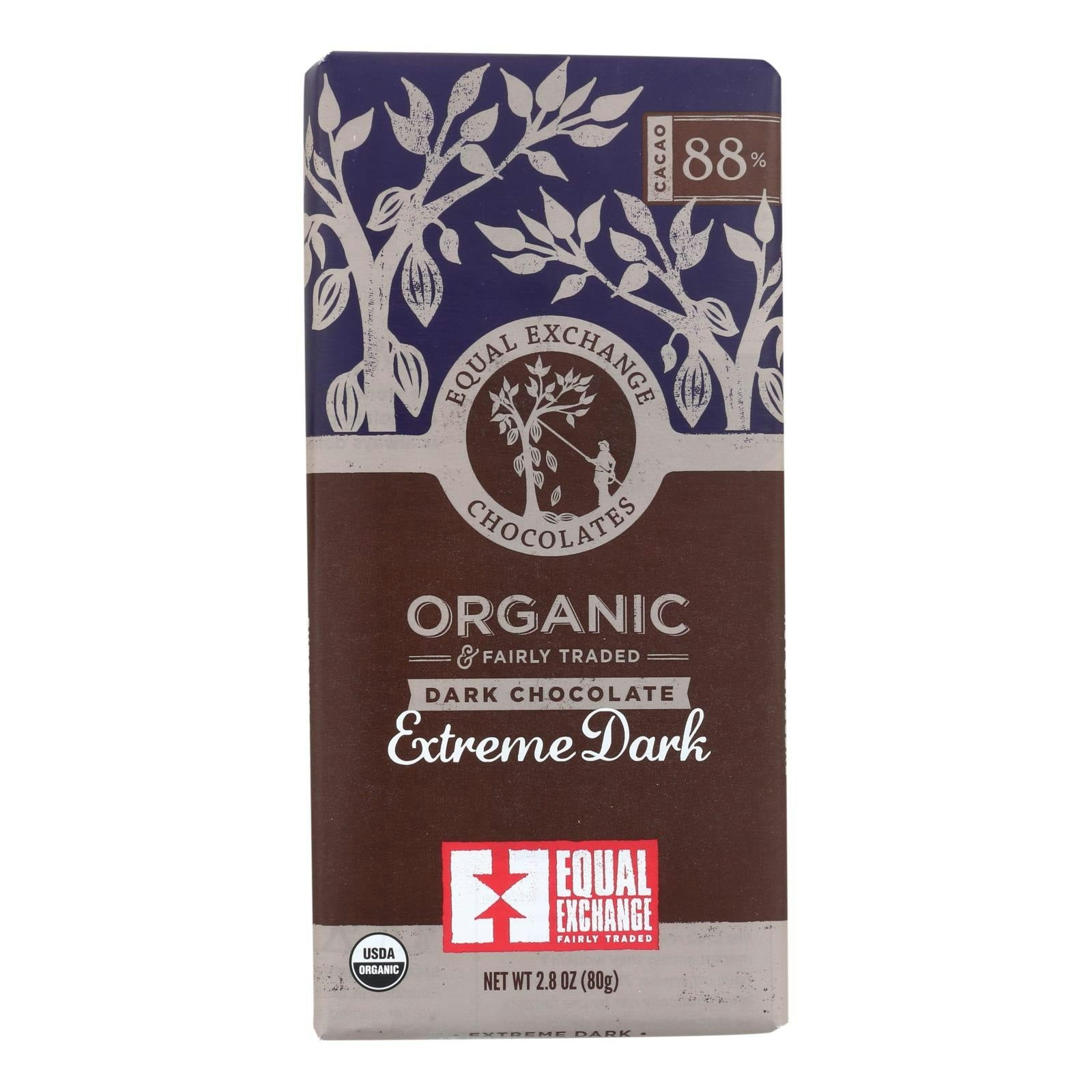 Equal Exchange Organic Chocolate Bar - Extreme Dark