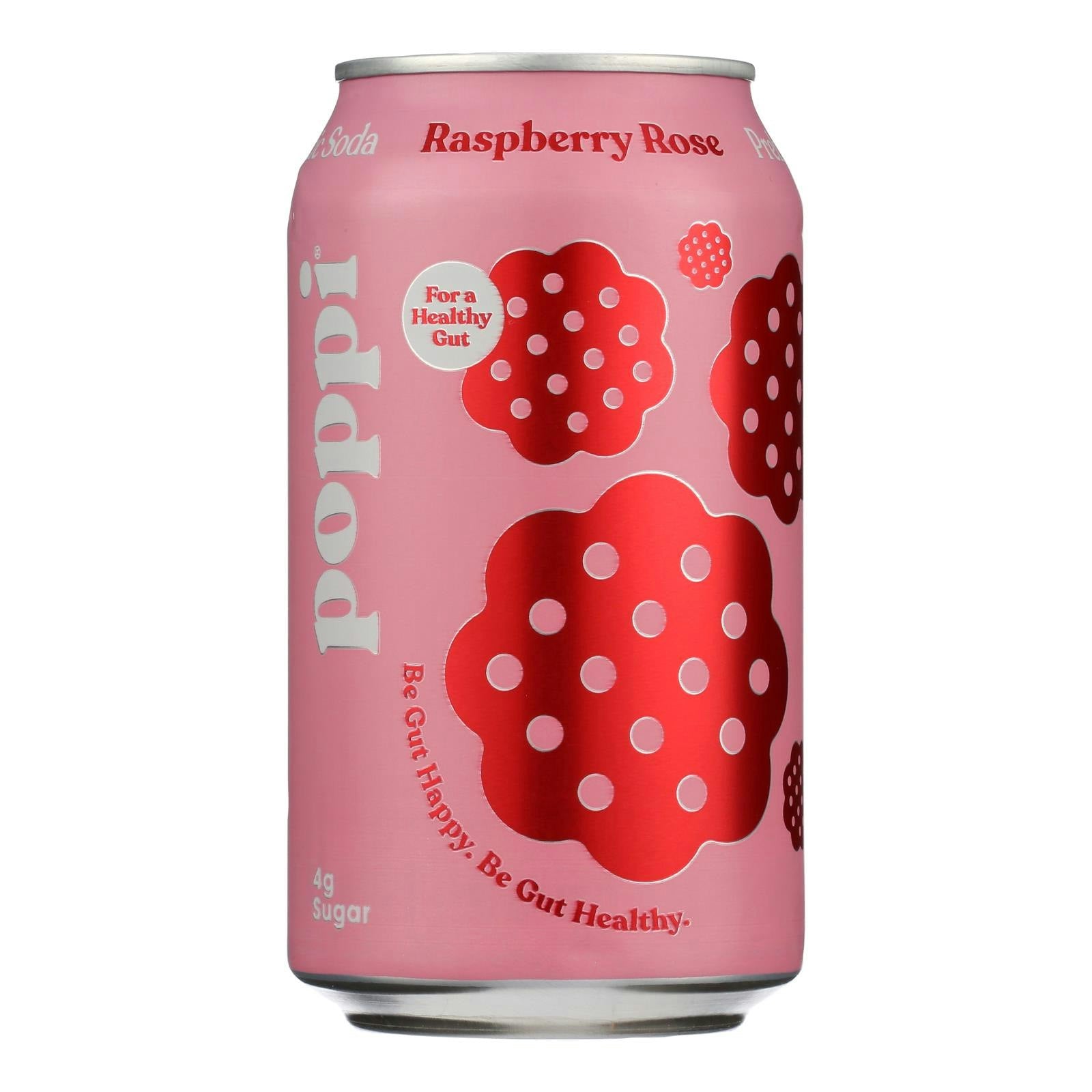Poppi - Prebiotic Soda Raspberry Rose 12 fl. oz (Pack of 12)