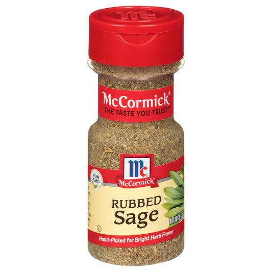 Mc Cormick Spice Sage Rubbed 0.5 Oz Pack of 6
