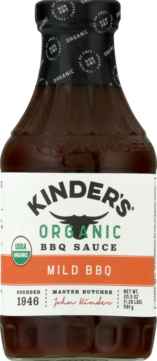 Kinders Sauce BBQ Mild Organic 20.5 Oz (Pack of 6)