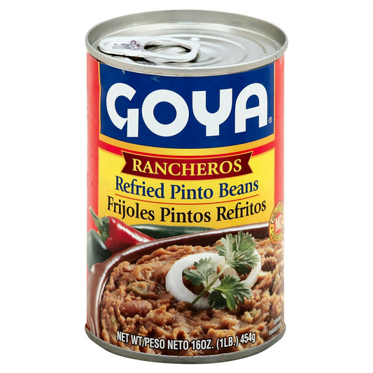 Goya Bean Refried Ranchero 16 Oz (Pack of 12)
