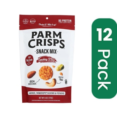 Parm Crisps - Snack Mix Barbeque Parm Crisp 6 oz (Pack of 12)