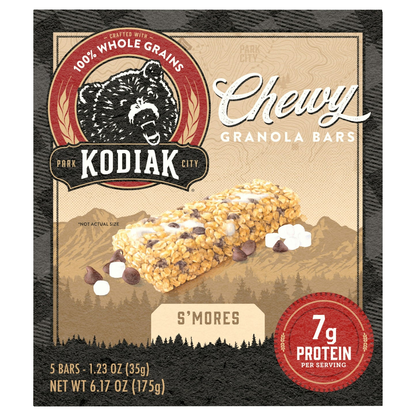 Kodiak Bar Granola Smores Chewy 6.17 Oz (Pack of 12)