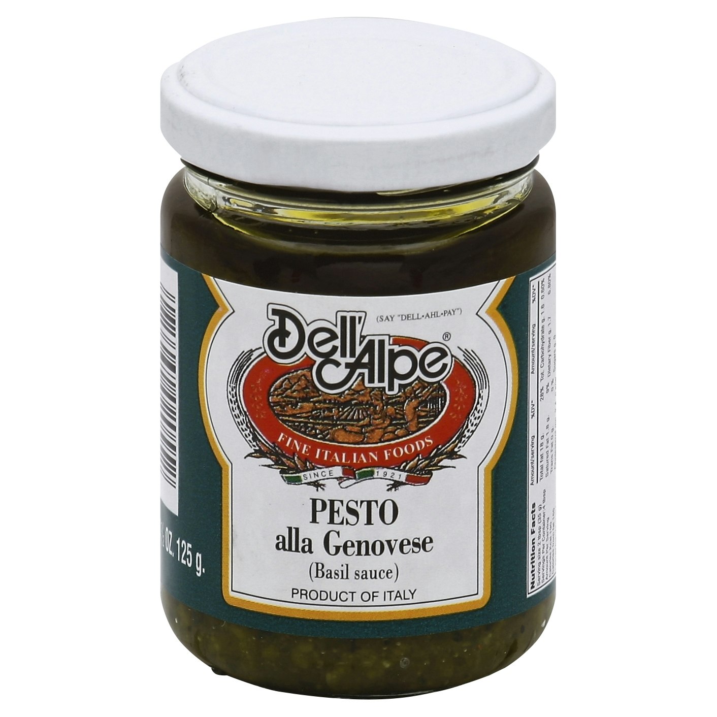 Dell Alpe Sauce Pesto Genovese 4.75 oz (Pack Of 12)