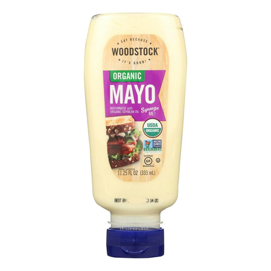 Woodstock Organic Mayonnaise - Squeeze - 11.25 Oz. Pack of 12)