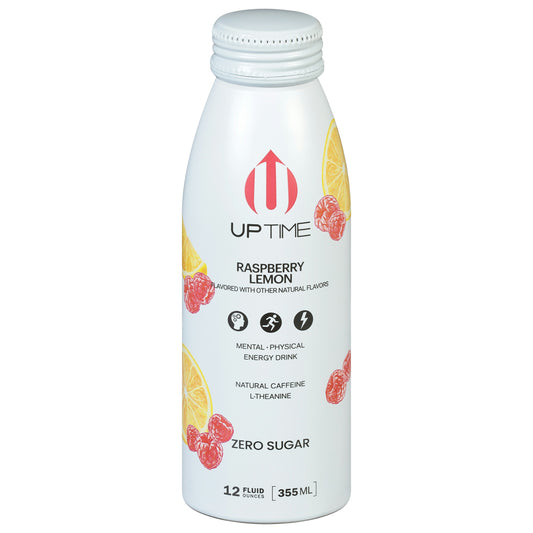 Uptime Drink Energy Raspberry Lemon 12 Fl Oz (Pack of 12)