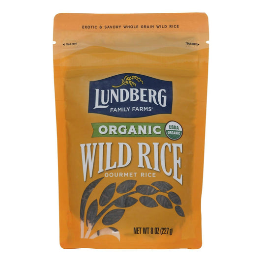 Lundberg Family Farms Organic Wild Rice 8 oz (Pack of 6)
