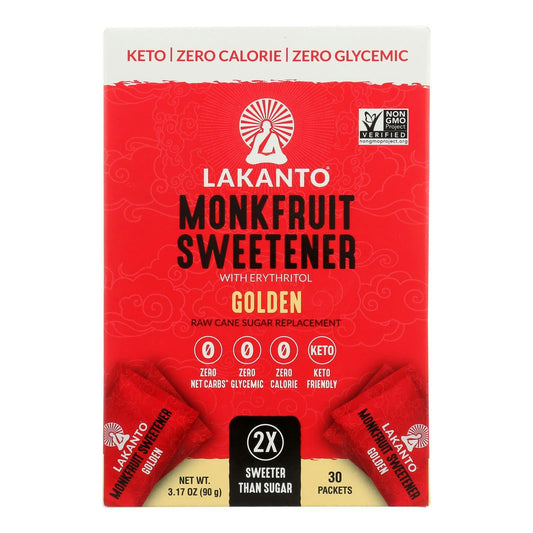 Lakanto - Monkfruit Sweetener Sticks - 30 Count 3.17 oz (Pack of 8)
