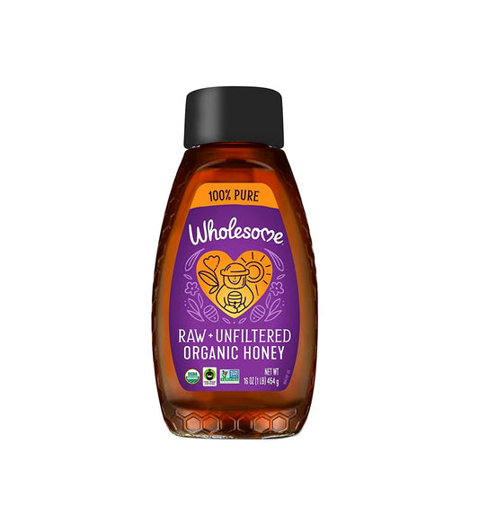 Wholesome Honey Raw Unfilt Squeeze 16 oz (Pack of 6)