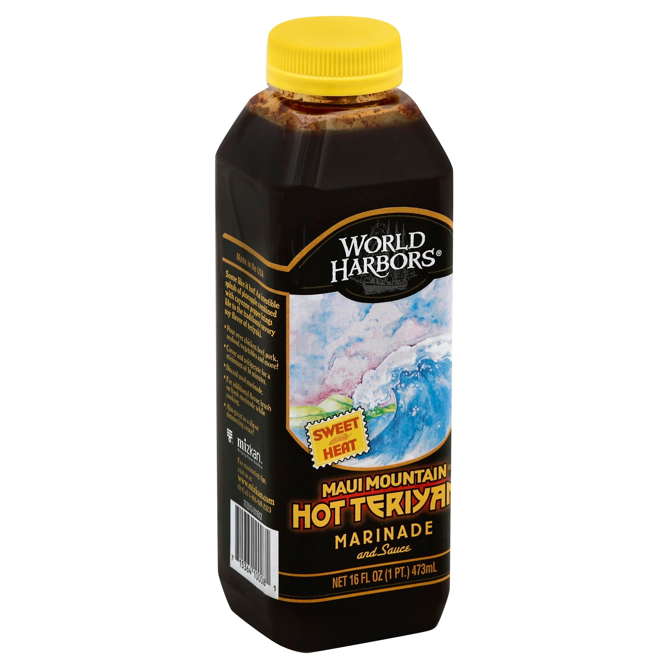 World Harbors Sauce Maui Mountain Hot Teriyaki