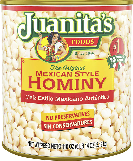 Juanitas Hominy 110 Oz (Pack Of 6)