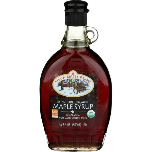 Shady Maple Farm Syrup Maple Dark Organic 16.9 Oz Pack of 12