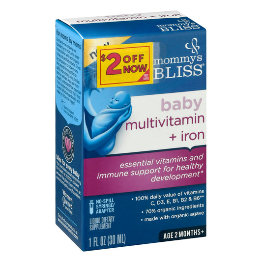 Mommys Bliss Baby Multivitamin Iron 1 fl oz