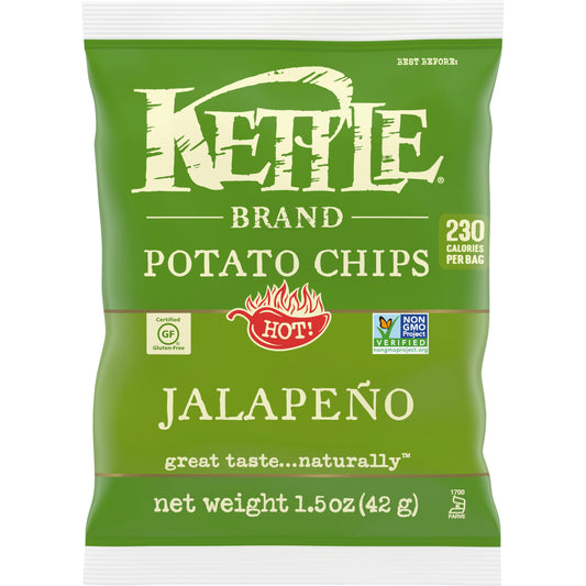 Kettle Foods Chip Potato Jalapeno 1.5 oz (Pack of 24)