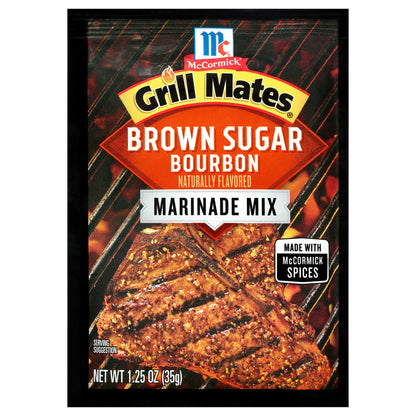 Mc Cormick Spice Brown Sugar Bourbon Marinade 1.25 Oz Pack of 12