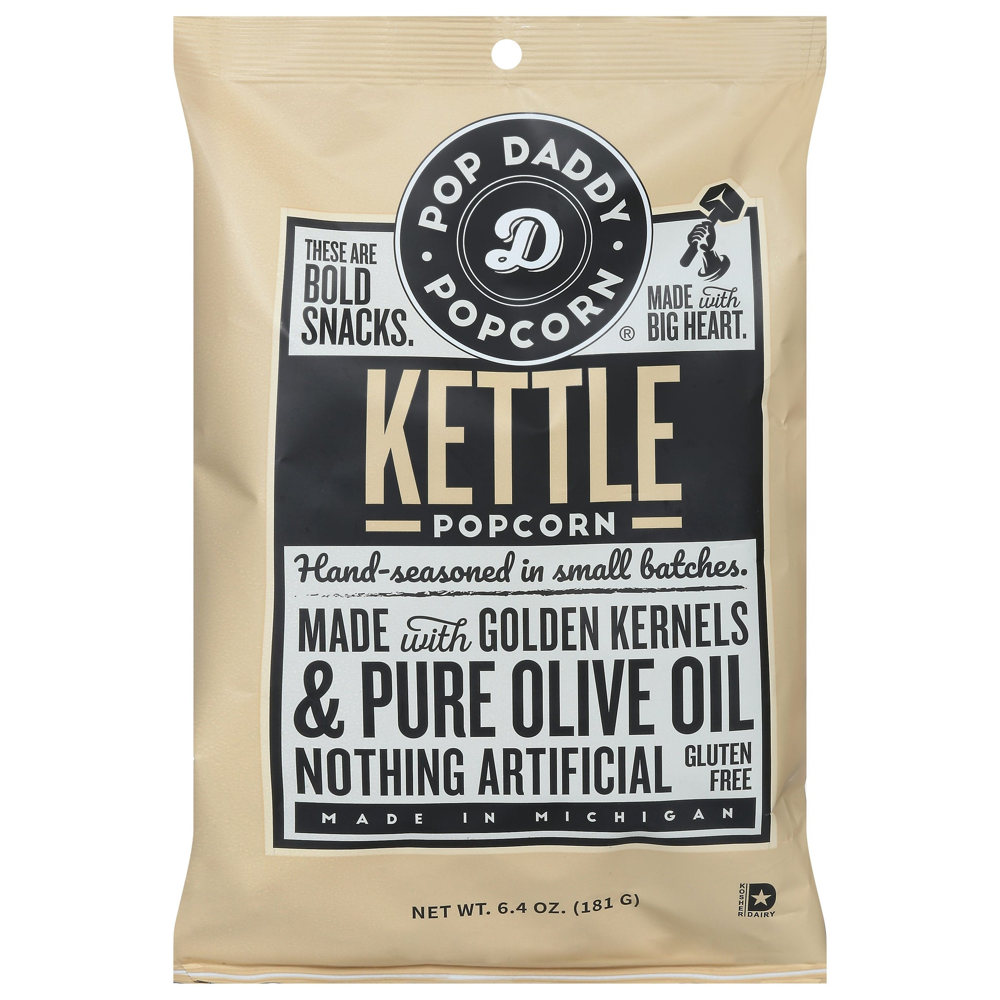 Pop Daddy Popcorn & Pretzel Popcorn Kettle Premium 6.4 Oz (Pack of 12)