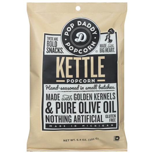 Pop Daddy Popcorn & Pretzel Popcorn Kettle Premium 6.4 Oz (Pack of 12)