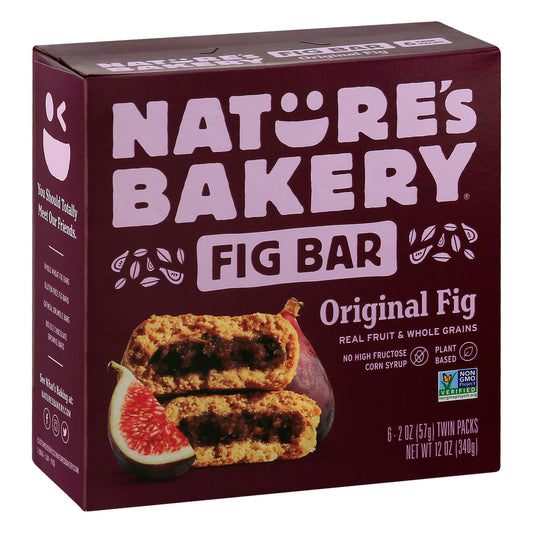 Natures Bakery Bar Fig Whole Wheat 12 oz (Pack of 6)
